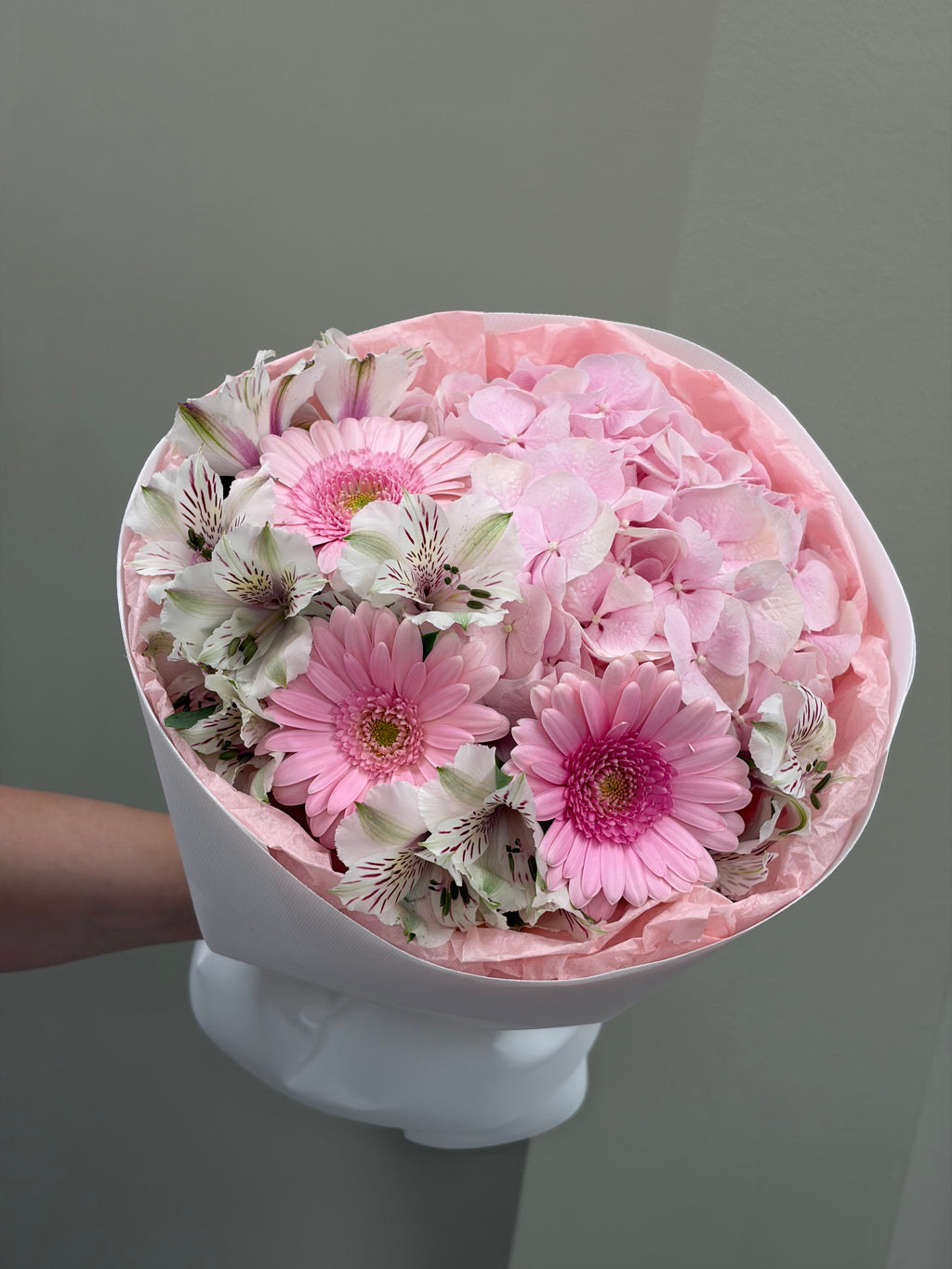 Pink blooms