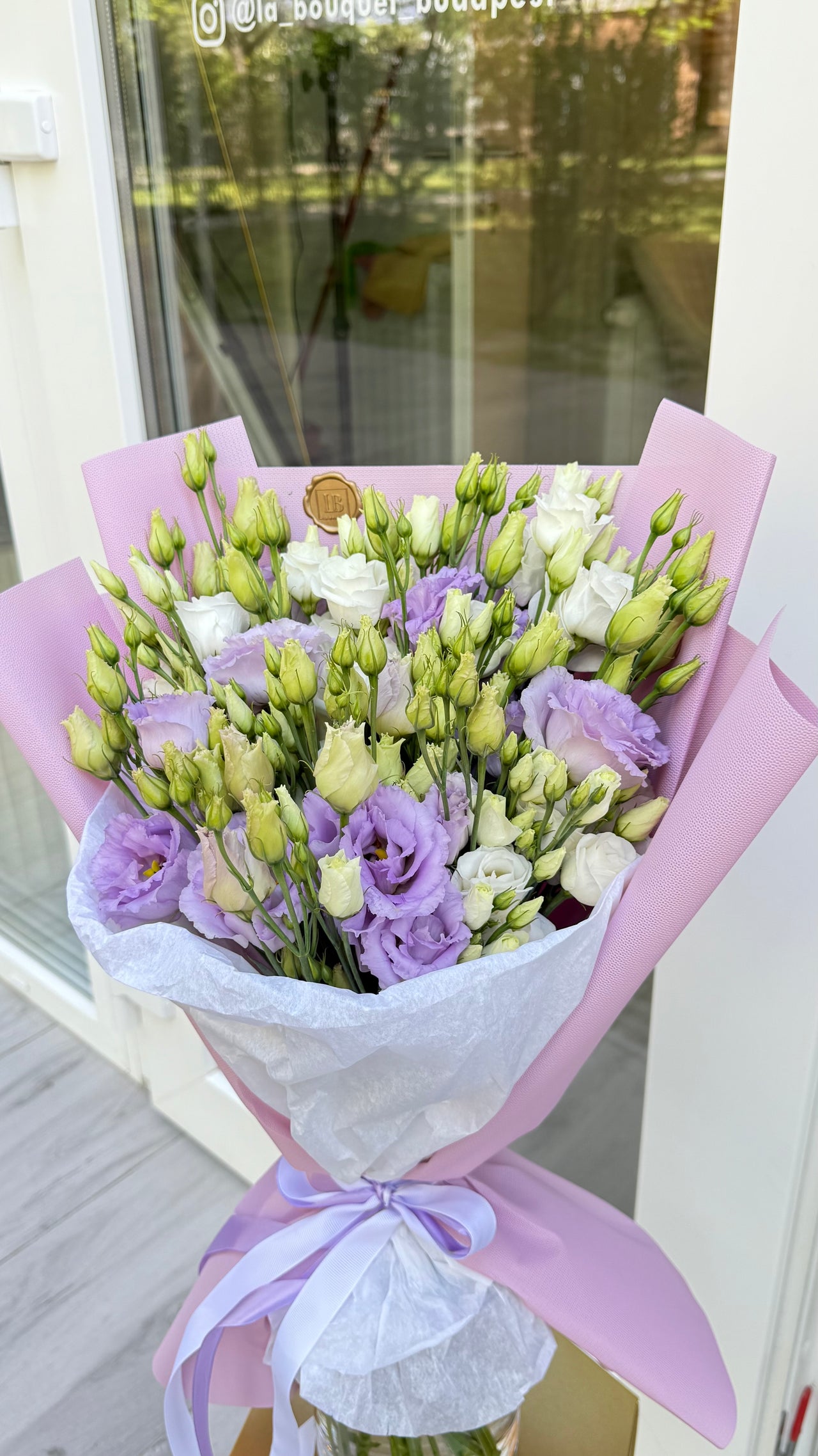 Purple & white